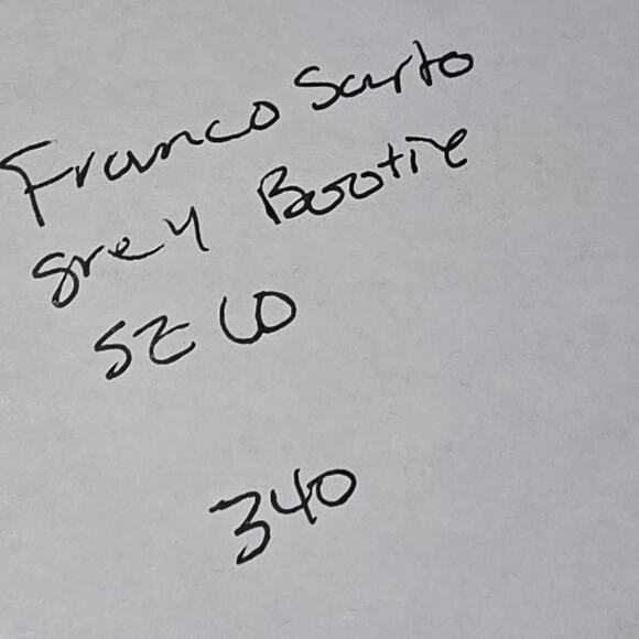 Franco Sarto Emelina Women's 10M Shoes Gray Suede Ankle Boots Booties Size 10 - Picture 9 of 9